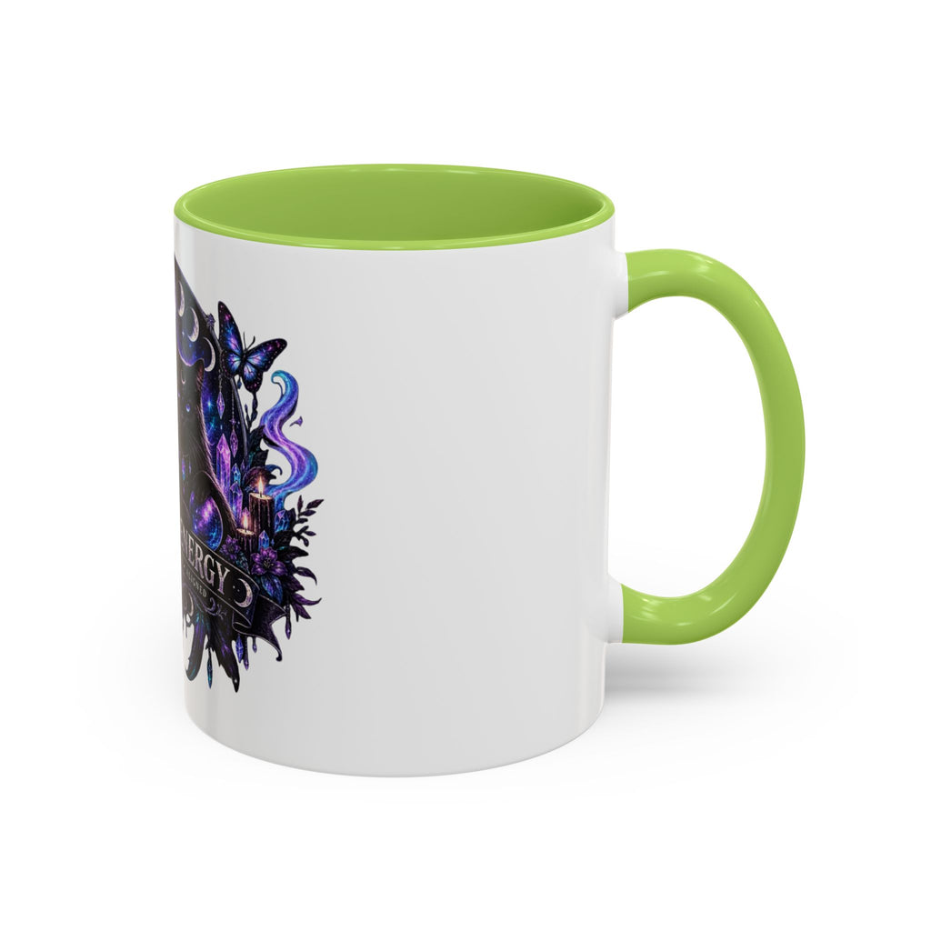 Own Your Energy Black Cat Coffee Mug – Spiritual Moon Phase Tea Cup