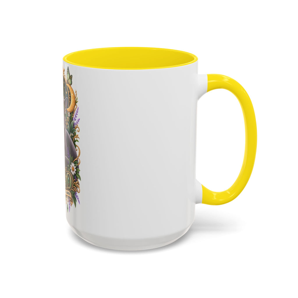Virgo Russian Blue Cat Accent Coffee Mug — Zodiac Astrology Horoscope Gift (11/15 oz)