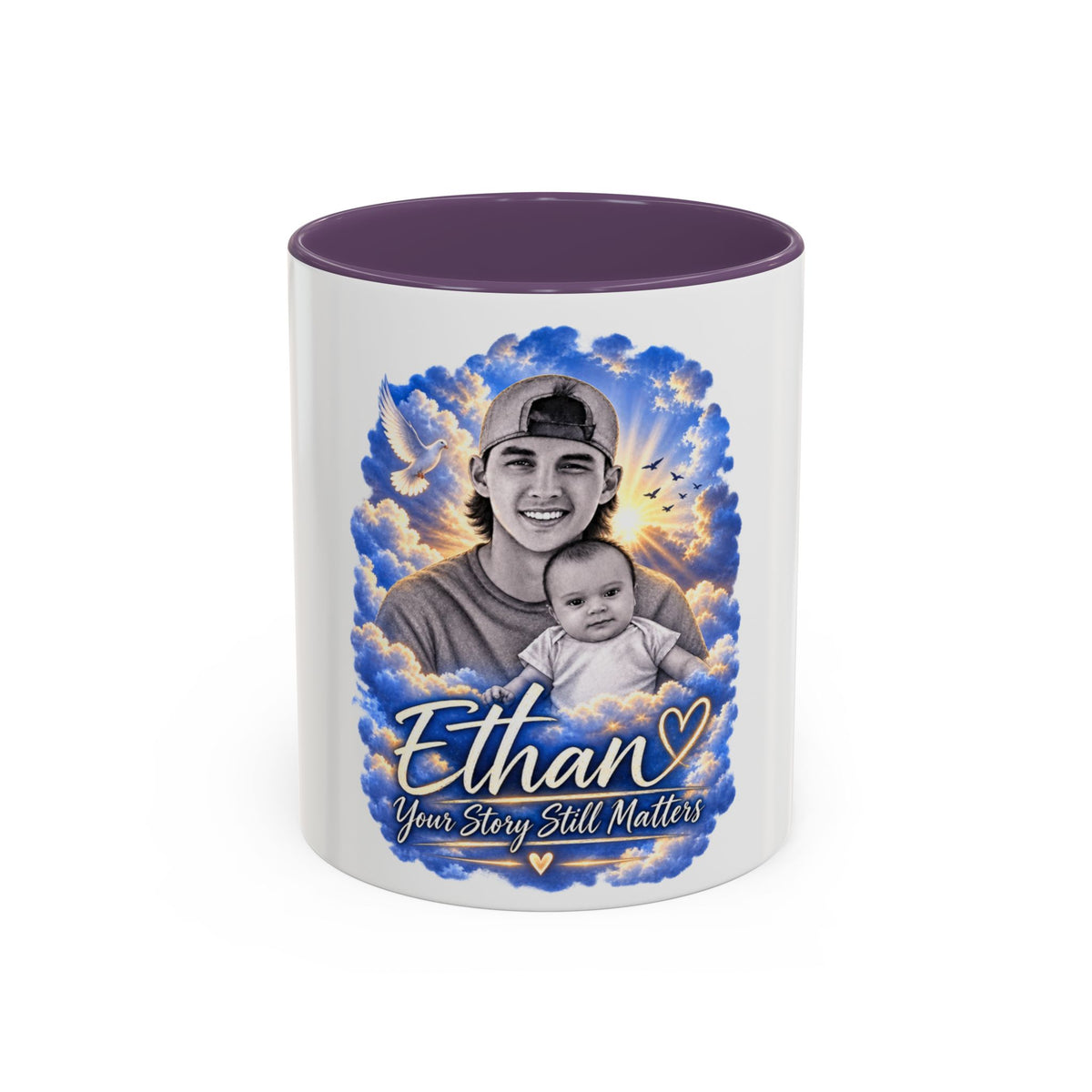 Memorial Photo Coffee Mug - "Ethan" Personalized Keepsake (You Story Still Matters)