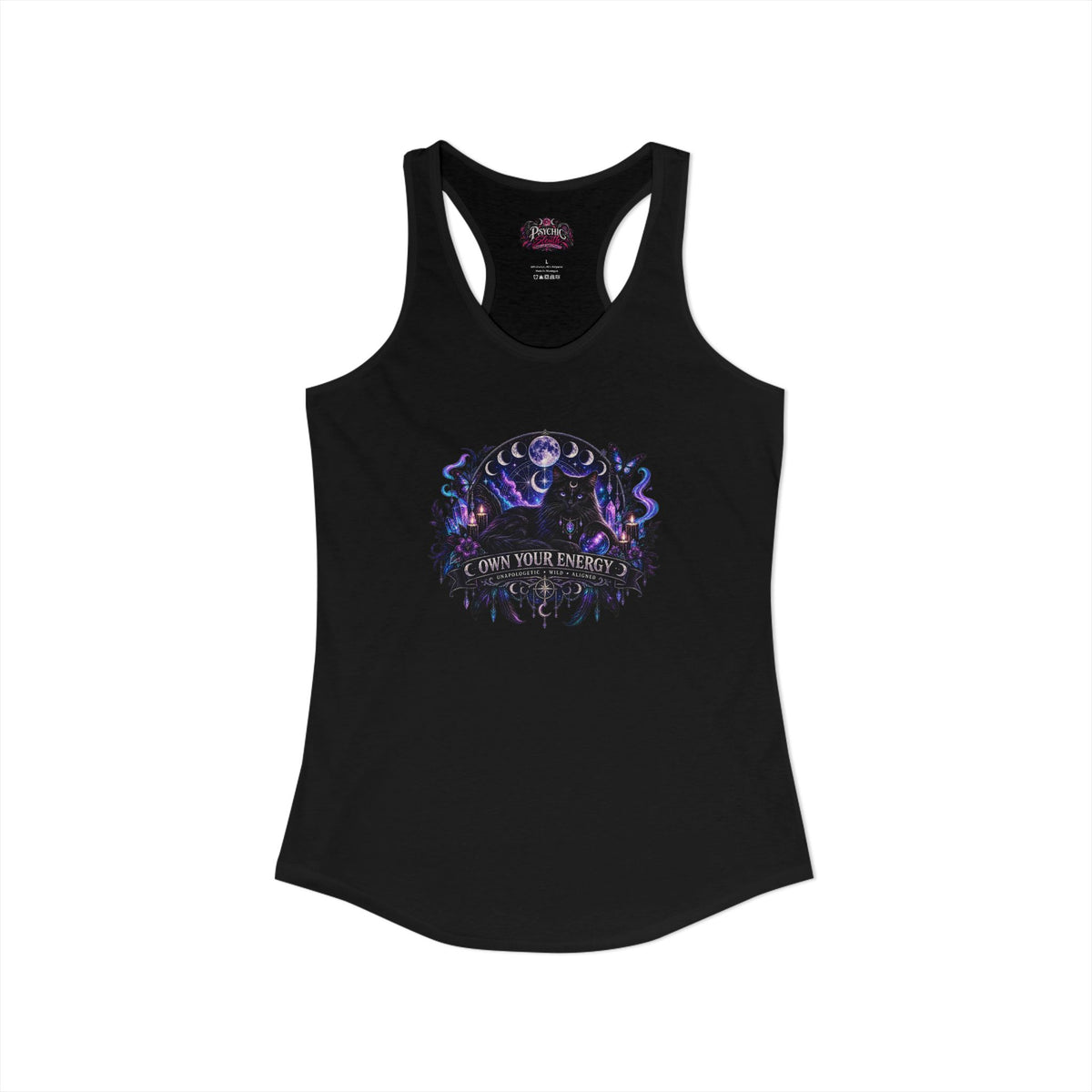 Own your Energy Majestic Black Cat Tank