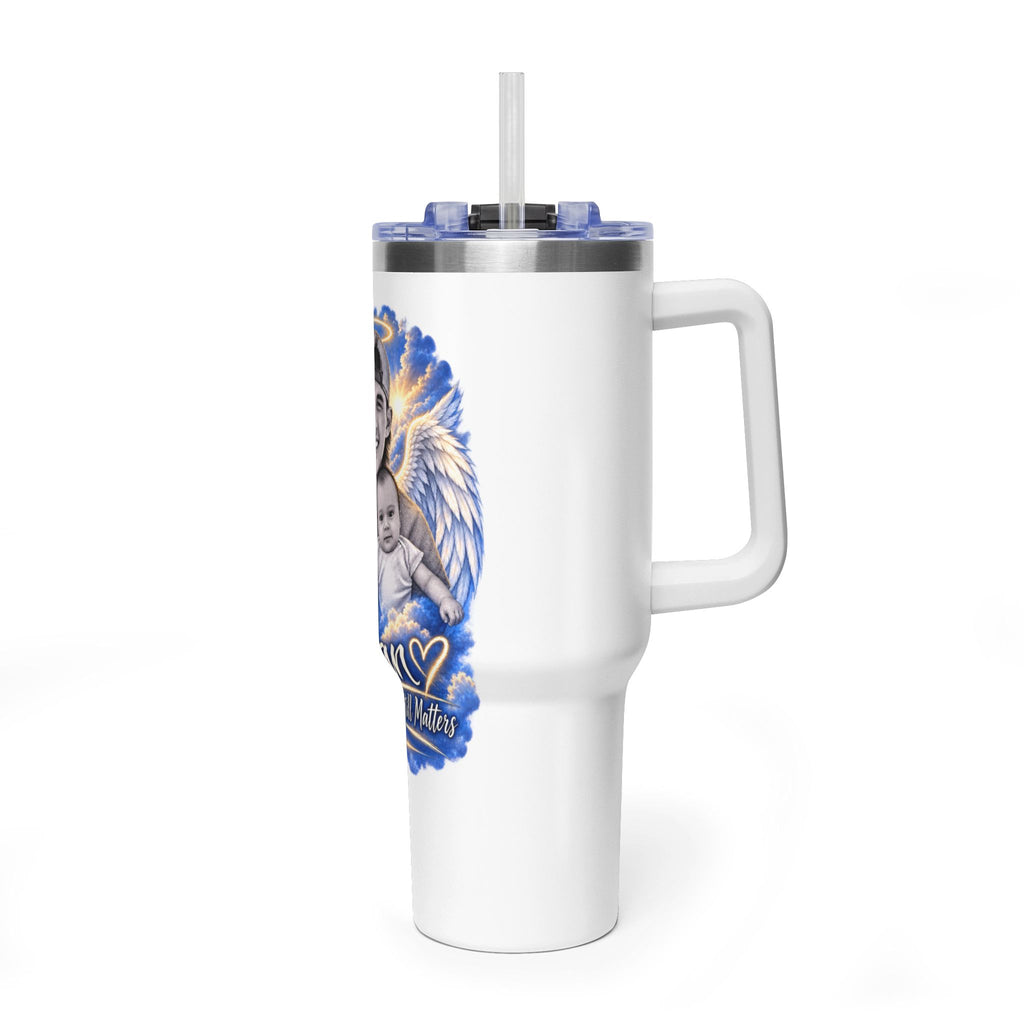 Memorial 40oz Tumbler — Personalized 'Ethan' Angel Wings Keepsake