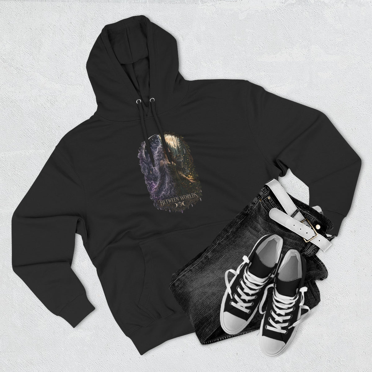 Witchy Between Worlds Ghostly Gothic Hoodie