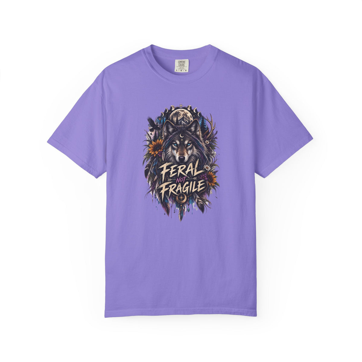 Feral Fragile Wolf T-Shirt — Vintage Wildlife Graphic Tee