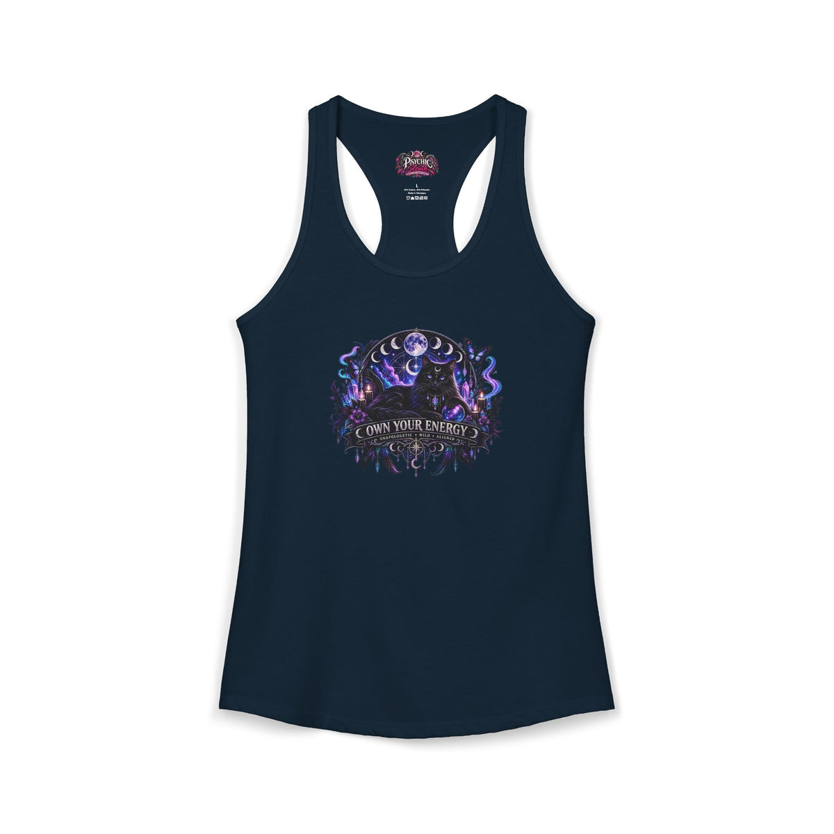 Own your Energy Majestic Black Cat Tank