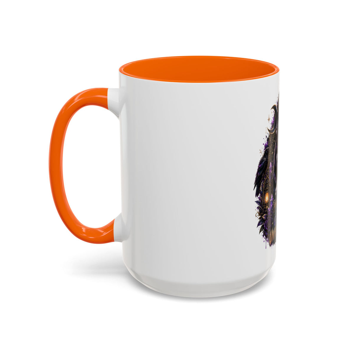 Protected, Guided & Unfuckwithable Wolf Coffee Mug — Spiritual Mystic Accent Mug (11/15oz)