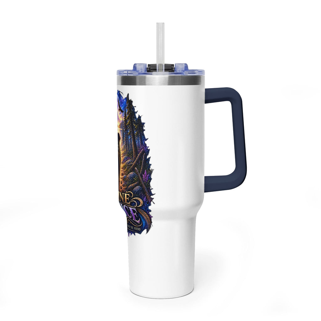 40oz Vacuum Tumbler – “Divine Justice” Support the mission