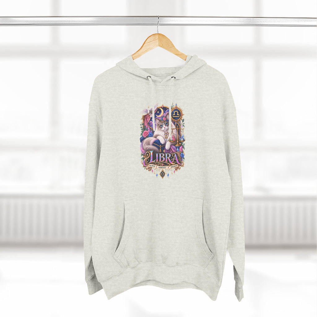 Libra Zodiac Hoodie — Persian Artistic Astrological Sign Sweatshirt