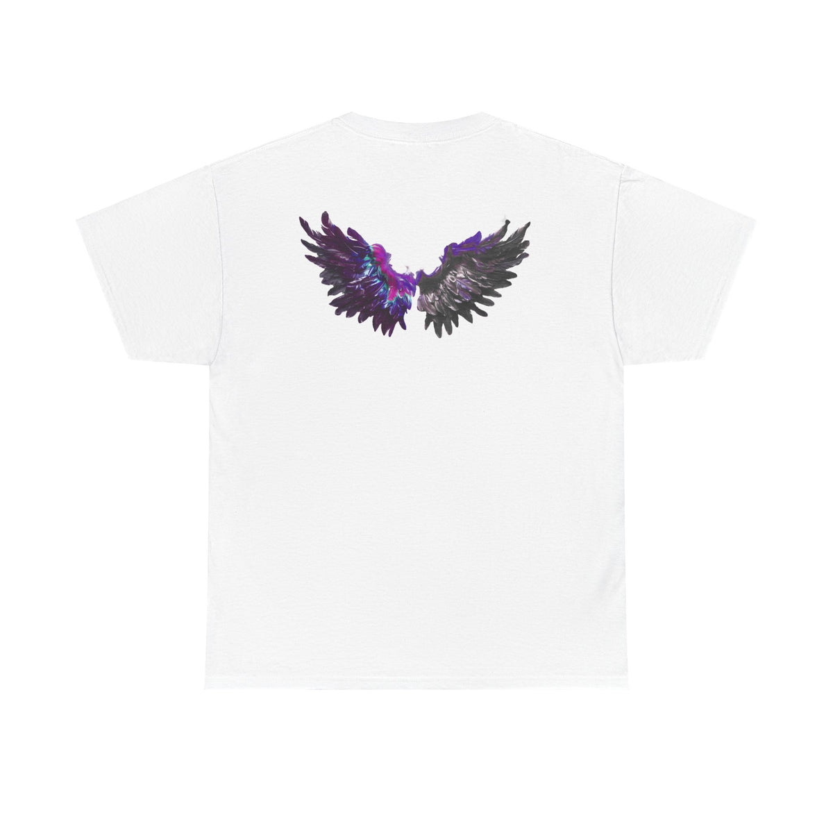 Free Spirit Tee — Purple Galaxy Wings Graphic T-Shirt